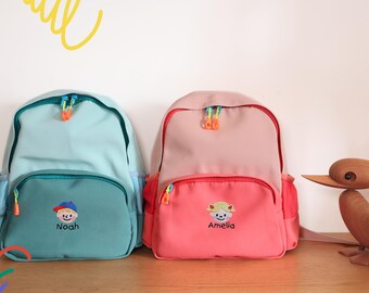Personalisierter Kinderrucksack: Gestickte Porträt-Kindertasche