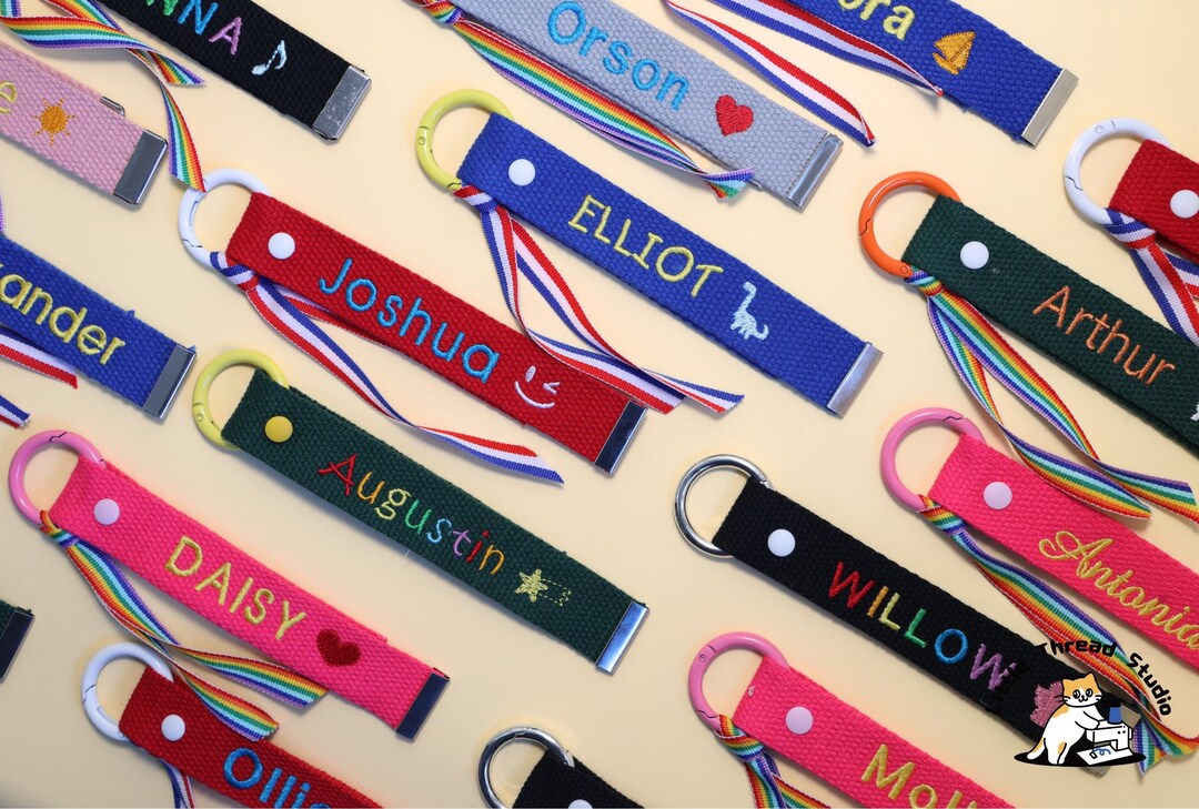 Personalised Children Name Tag | Embroidery Keying | School Backpack ...
