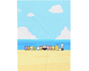 SEVENTEEN Blanket Miniteen Inspired Velveteen Plush Kpop