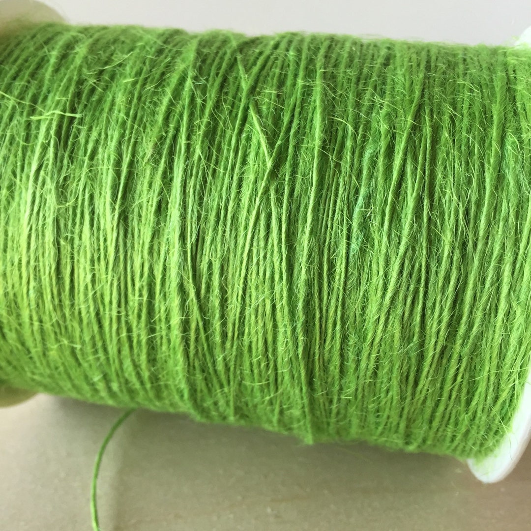Bright Green Jute Twine 20 Yards in Parrot Green Vibrant Twine Etsy