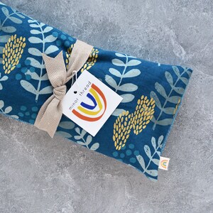 Oversized Eye Pillow Fern Dell in Azure & Gold image 3