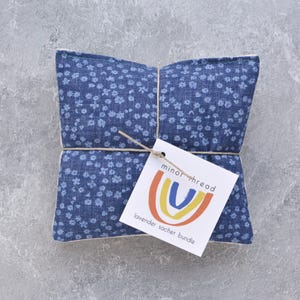 Vintage Floral Chambray Lavender Sachet Bundle: Limited Edition