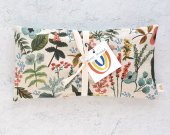 Oversized Eye Pillow in Amalfi Herb Garden Natural Canvas