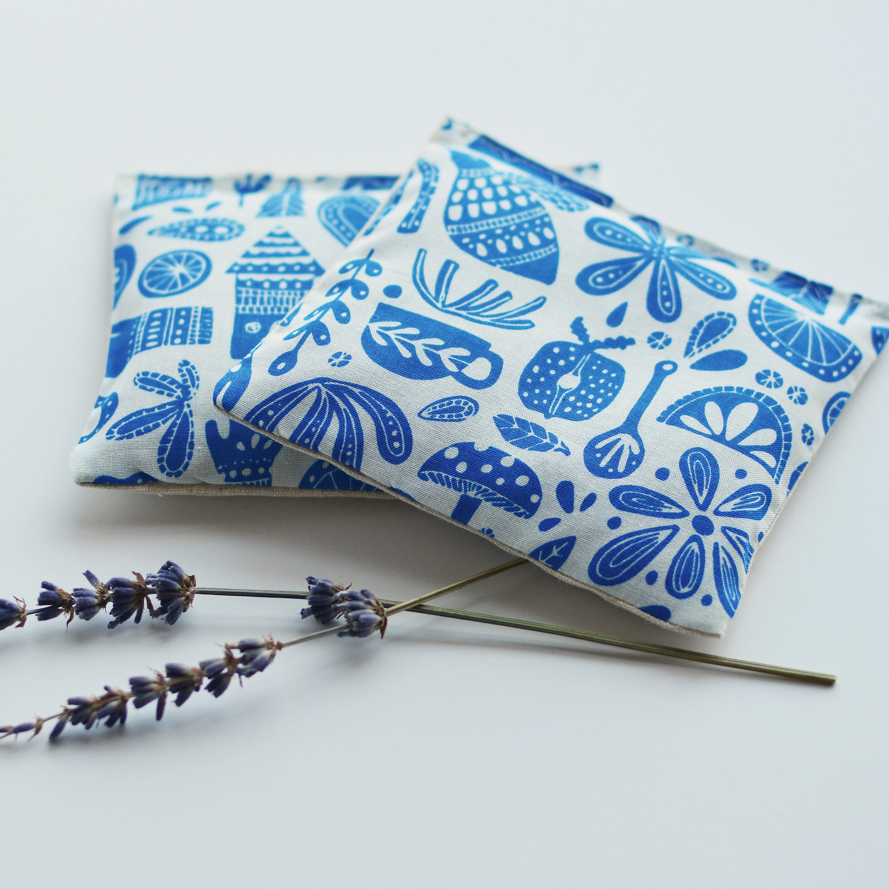 Lavender Sachet Bundle in Blue Kindred Fable Cotton Aromatherapy ...