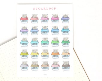 Rainbow Paper Shredder Planner and Journal Stickers: Office, Work