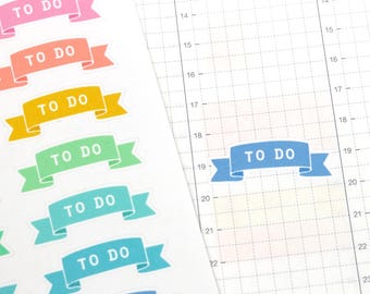 To Do Header Title Planner and Journal Sticker Labels