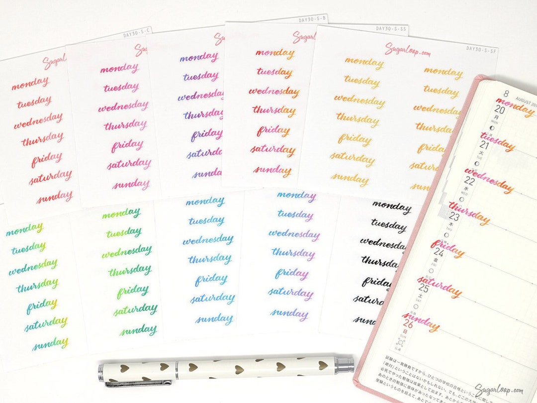 132 Colorful Bullet Journal Digital Stickers