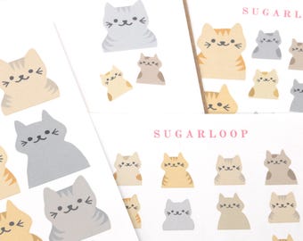 Kawaii Cat Planner and Journal Stickers: Litter Box, Vet, Pet Care, Chores