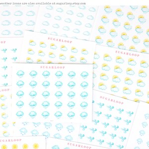 Windy Watercolor Weather Bujo Planner Stickers Icon Trackers Season ... Windy Watercolor Weather Bujo Planner Stickers Icon Trackers Season ...