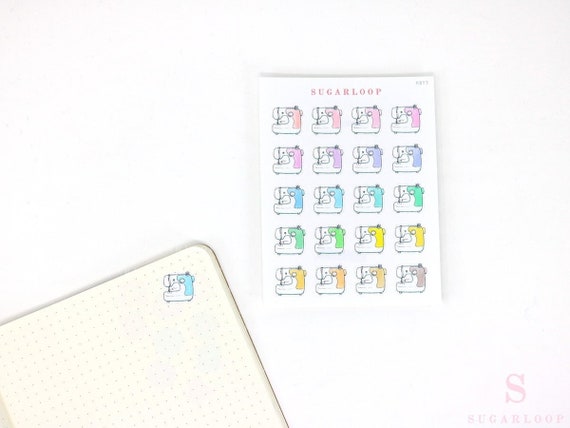 Sewing Machine Doodle Planner Stickers Crafty Planner Stickers Hand ...