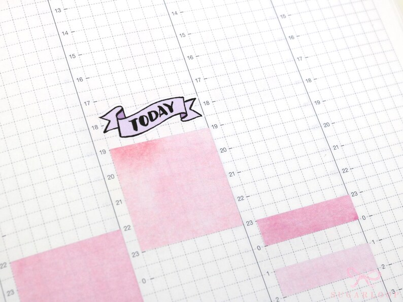 Today Banner Planner and Journal Stickers: Pastel, Journaling Labels, Work, Hobo image 10