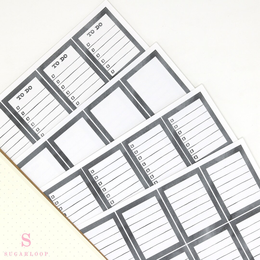 Checklist Planner and Journal Stickers: Color Code, Checklists, Bullet ...