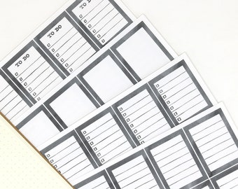 Checklist Planner and Journal Stickers: Color Code, Checklists, Bullet Points, Tasks, Lists