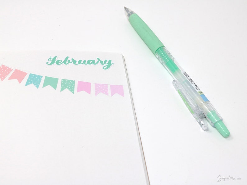 Months of The Year Planner Bujo Planner Stickers: 1.5 38mm 2 50 mm 16 Colors Hand Lettered Script Monthly MOS3 image 2