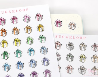 Gift Planner and Journal Mini Stickers: Birthday, Anniversary, Celebration, Celebration