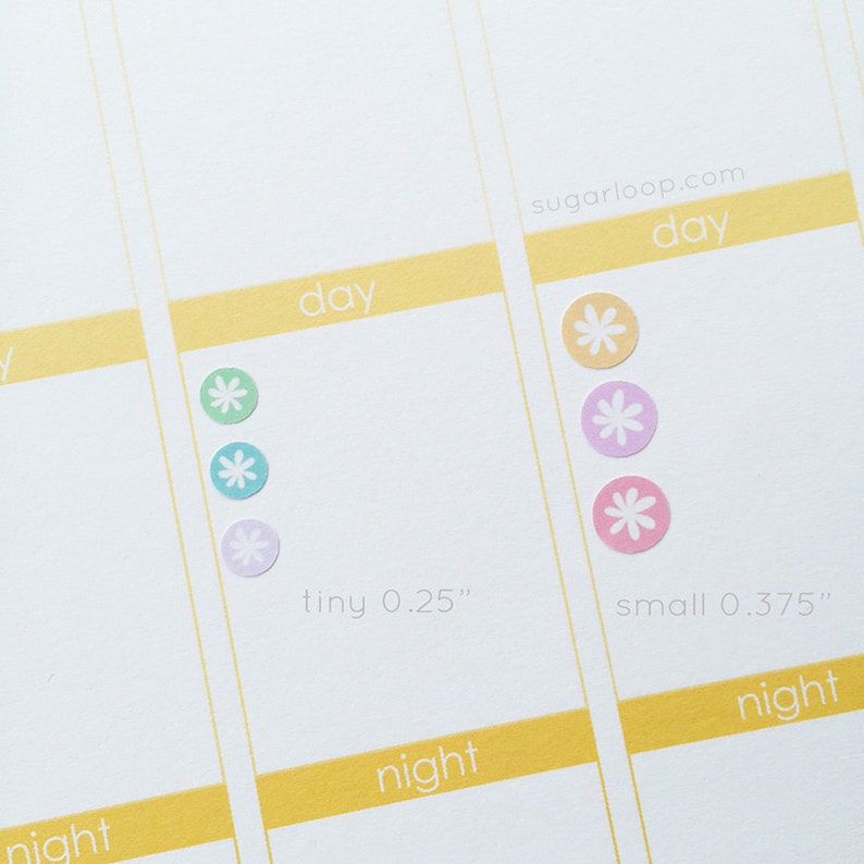 Mini Tiny Dots Asterisk Round Circle Bujo Planner Stickers: 0.256 mm Multicolor Checklist To Do Task Chore Rainbow DOT1 image 3