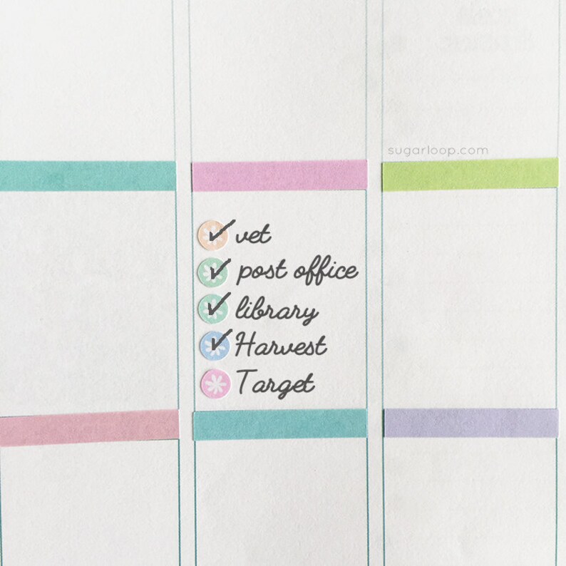 Mini Tiny Dots Asterisk Round Circle Bujo Planner Stickers: 0.256 mm Multicolor Checklist To Do Task Chore Rainbow DOT1 image 4