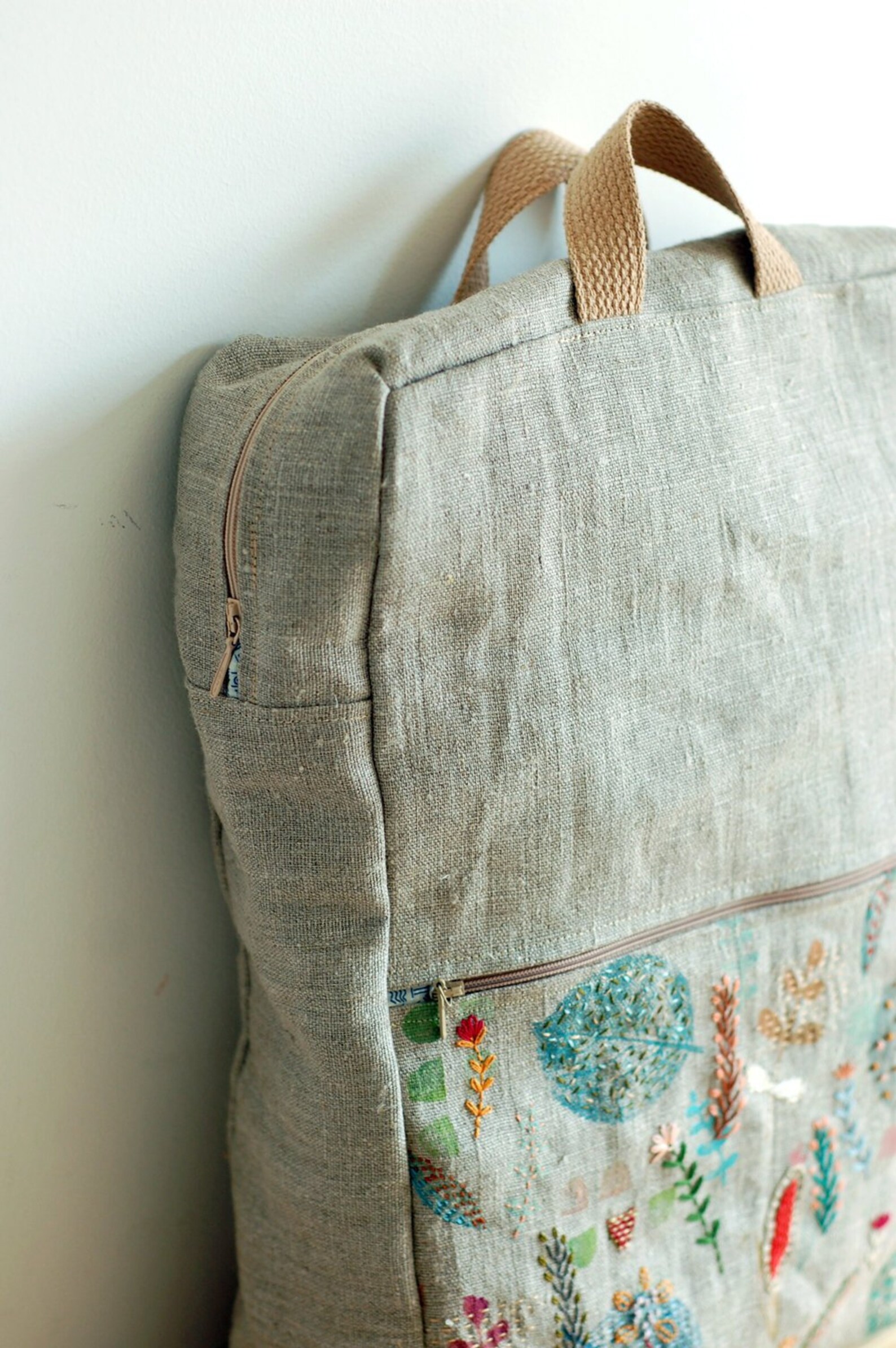 Custom made large adult backpack complex design painted and Etsy