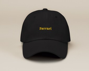 Sombrero de papá Ferrari, sombrero de Fórmula 1, sombrero de carreras vintage
