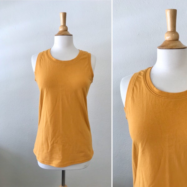 Women's Basic Tank Top sleeveless blouse stretch cotton knit jersey shirt woman summer top basic tank top - Fitted casual handmade layering