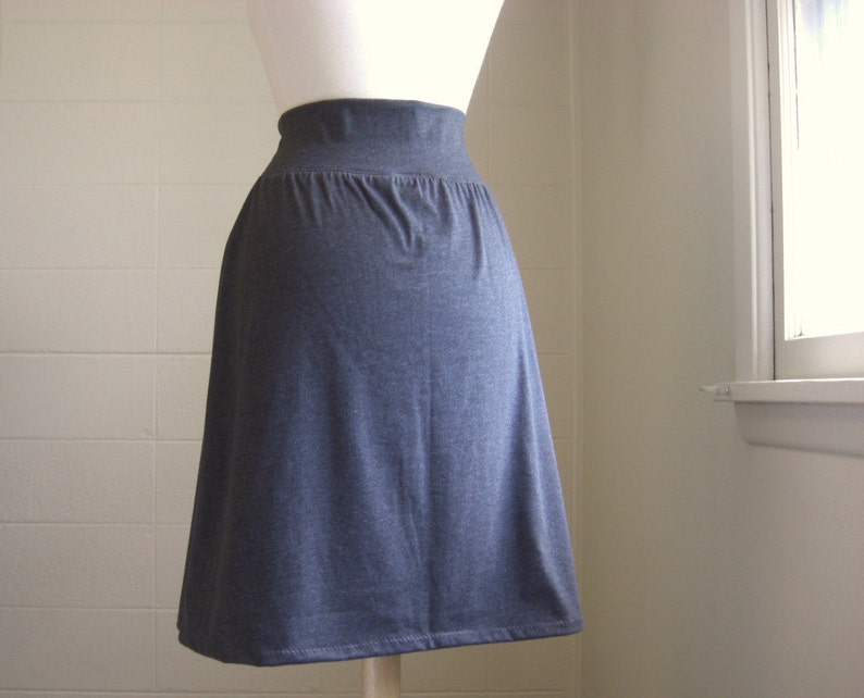 Grey Aline Skirt Women's Cotton Skirt Jersey Knit Yoga - Etsy