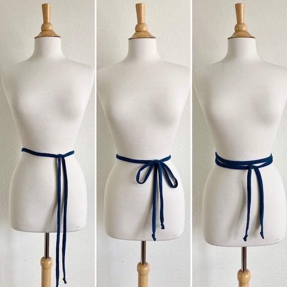 how to tie a fabric belt on a dress