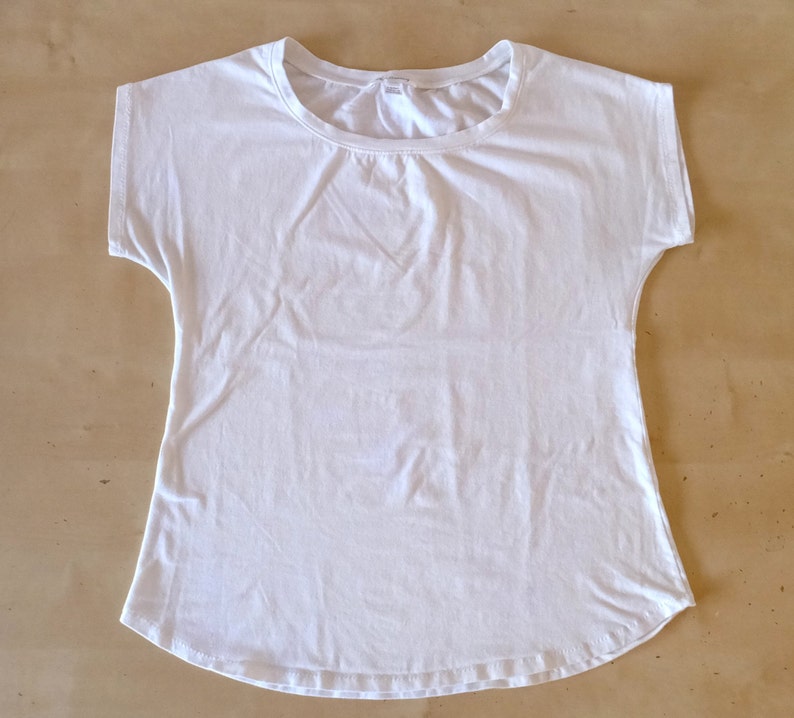 Basic Dolman Tshirt Short Sleeve Shirt Womens Cotton Tee Loose - Etsy