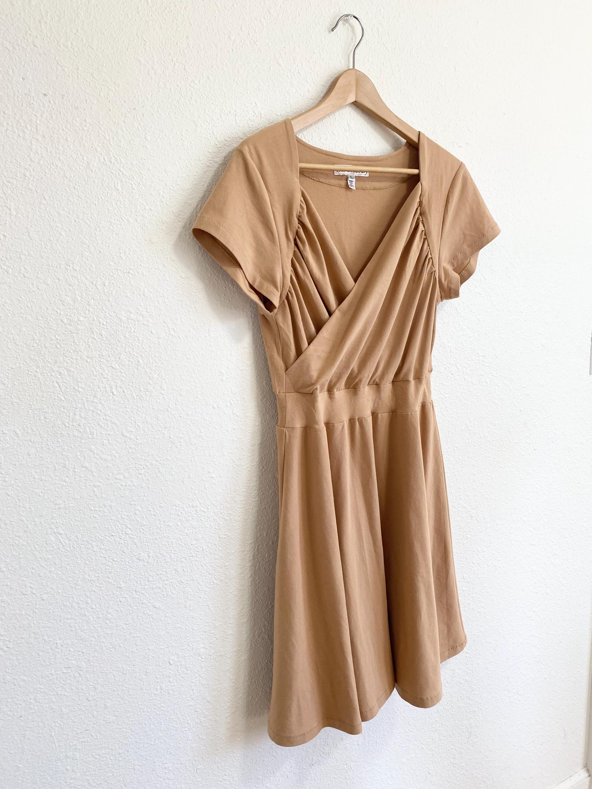 Short Taupe Dress
