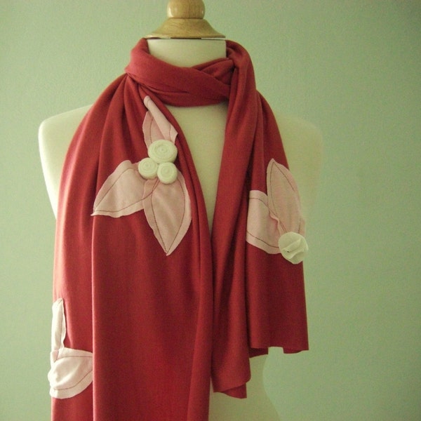 Rosette Jersey Scarf
