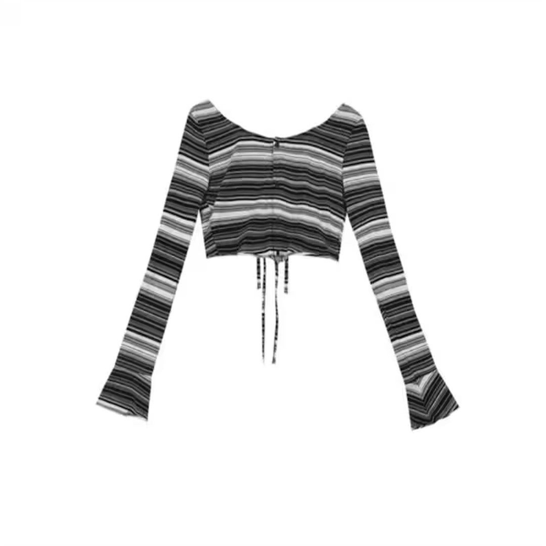 Women's Rust Long-Sleeve Crop Top