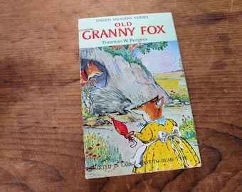 Thornton Burgess - Old Granny Fox - Vintage Handmade Notebook/Sketchbook - Coptic Bound  Journal