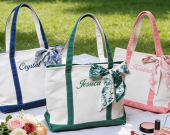 Custom Tote Bag,Bridesmaid Gift,Embroidered Canvas Tote Bag,Custom Tote Bag With Name,Bachelorette Gifts,Gift for Her,Bridesmaid Gift