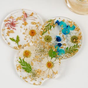 Dried Flower Resin Car Coaster,Car Accessories,Resin Car Coaster,Cup Holder Resin Coaster,Handmade Gift,Interior Car Decor,Car Accessory