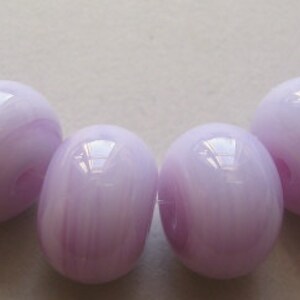 Handmade Lampwork Pink Glass Beads Ericabeads Pink Marble 6 image 2