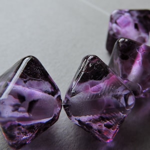 Lampwork Glass Purple Beads Handmade Ericabeads Grapes Galore Crystals (4)