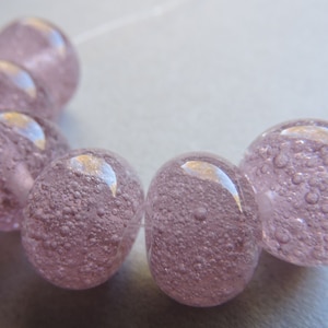 Lampwork Glass Purple Handmade Beads Ericabeads Bubbly Amethyst (6)