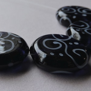 Handmade Lampwork Purple Glass Beads Ericabeads Violet Sweeties (4)