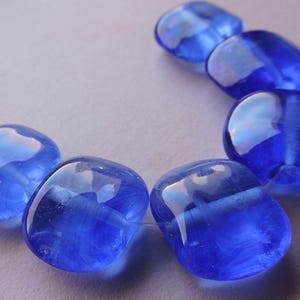 Lampwork Beads Blau Ericabeads Handarbeit Glas Sommer Skies (6)