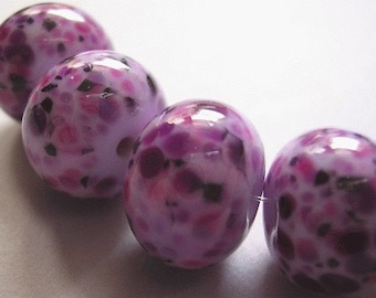 Glass Handmade Purple Lampwork Beads Ericabeads Grapes Galore (6)