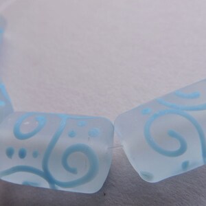 Glas Lampwork Blau Handgemachte Perlen Ericabeads Sterling Blue Kaleras (4)