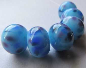 Handmade Lampwork Blue Green Glass Beads Ericabeads Pacific Harbor (6)