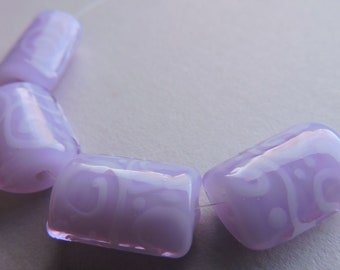 Lámpara de vidrio Purple Handmade Beads Ericabeads Lavanda Kaleras (4)