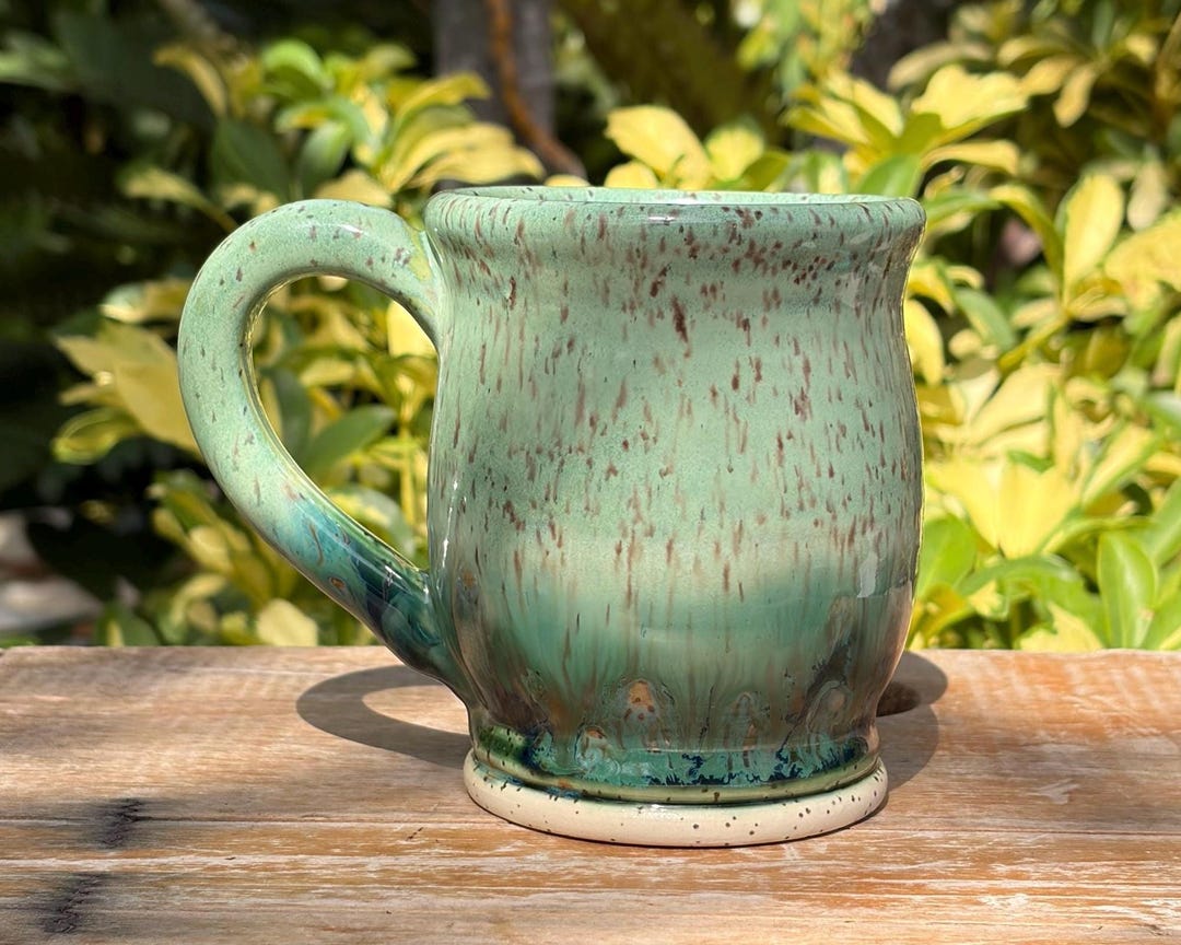 Handcrafted Coffee Mug Unique Wheel Thrown Pottery Cup -14oz - Etsy
