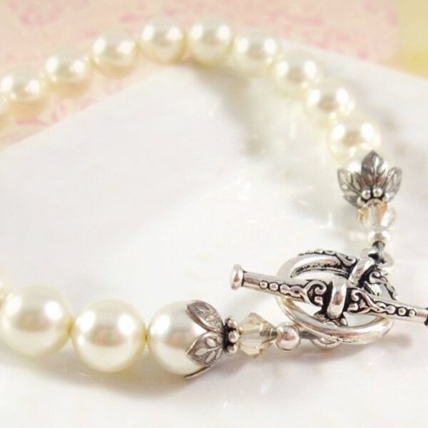 Pearl Bracelet : Nouveau Silver - Choose Your Color