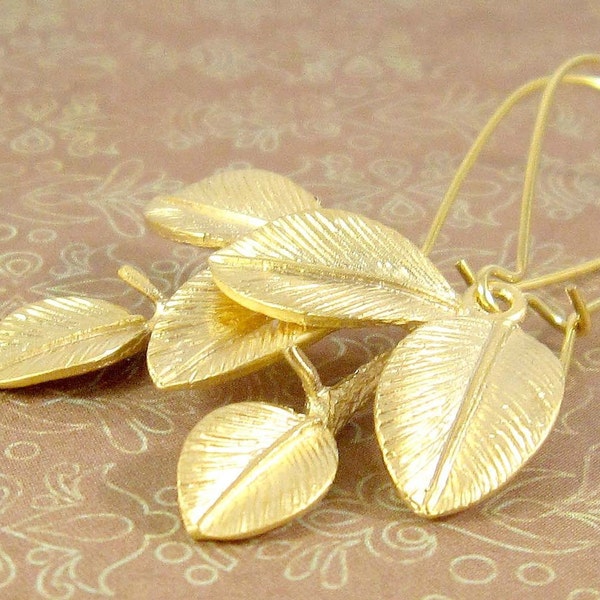 Organica. Luxe Golden Earrings