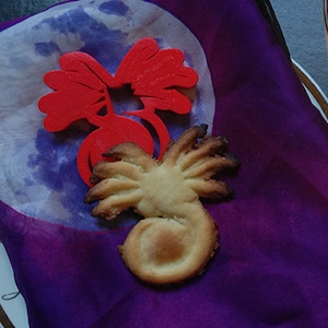 3d Printed Alien Face Hugger Cookie Cutter