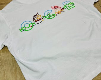 Personalisierte Name Toy Story t-Shirt gestickt Baby, Kleinkind, Kinder Pixar T-Shirt Buzz Lightjahre Kleidung, woody top, Cowboy Kurzarm