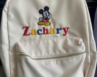 Disney Embroidered Cartoon Character Backpack Winnie the Pooh Embroidered Backpack - Etsy main image 3
