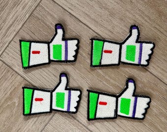 Buzz lightyear Thumbs Up Iron On Patch, Toy Story Sew On Patch Kids Decor, Disney Patch, Disney Accessories, DIY Customise Clothing Jacket