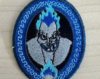 Hades Iron On Patch, Hercules Inspired Patch, DIY Clothing Patch, Fan Gift, Disney Accessories, DIY Customise Clothing, Backpack accessory
